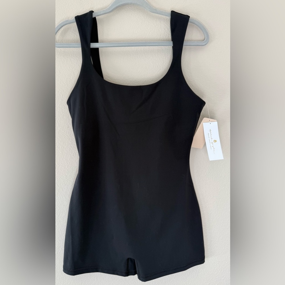 NEW - Spiritual Gangster - Salem Short Bodysuit- Black